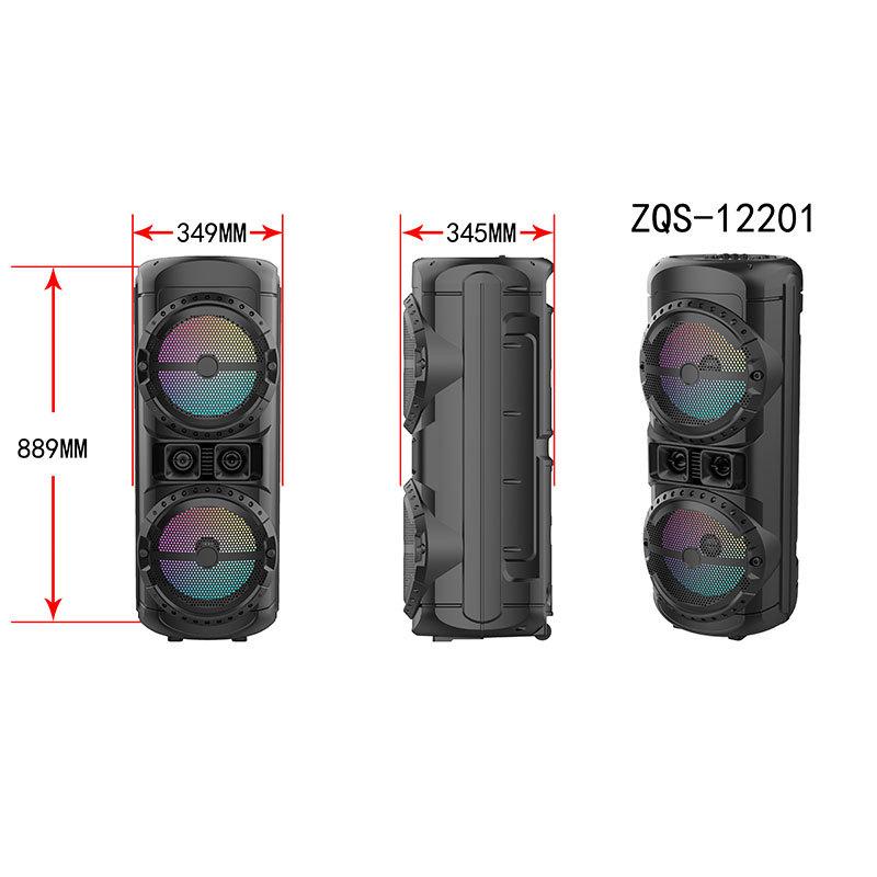 Outdoor 80W Bluetooth loa thẻ không dây K Song loa đèn TWS Stereo Sound Bar Subwofer Home Music Center Boombox Color: red