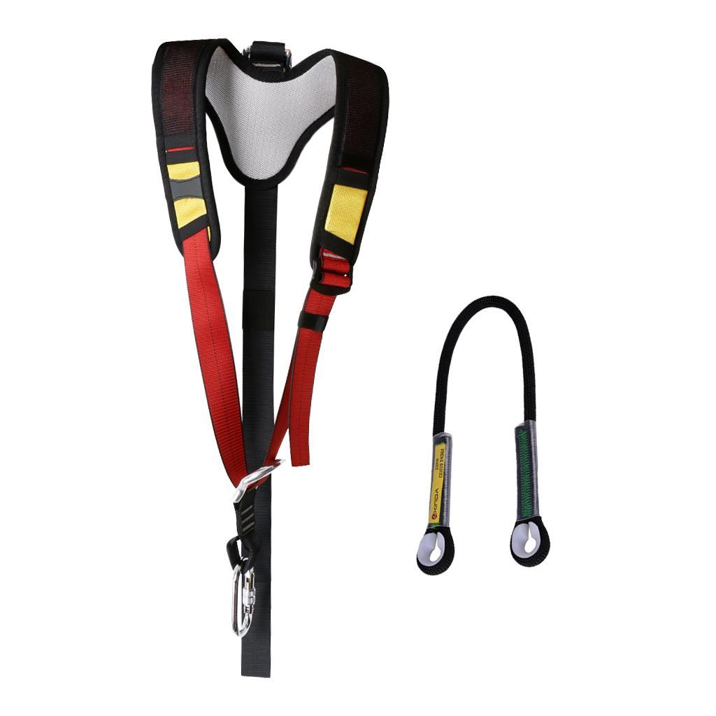 Professional Shoulder Strap for Climbing Seat Harness with 60cm Fall Protection Rope