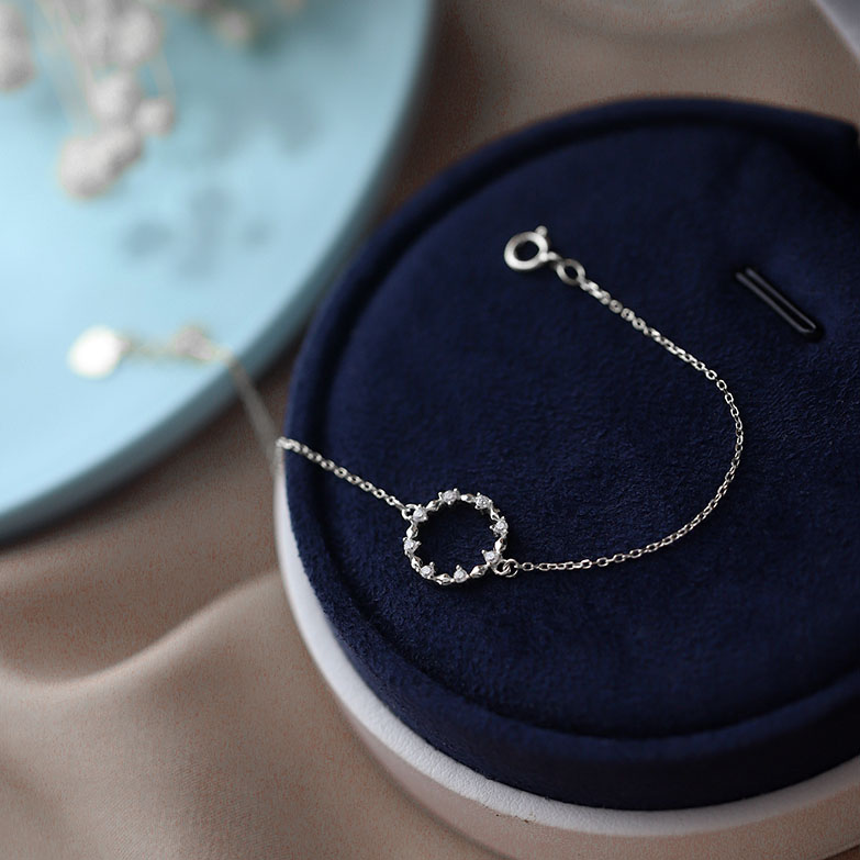 Vòng Tay Bạc Nữ Mặt Trời Thanh Mảnh, Vòng Bạc Nữ Đơn Giản - L2660 - Bảo Ngọc Jewelry