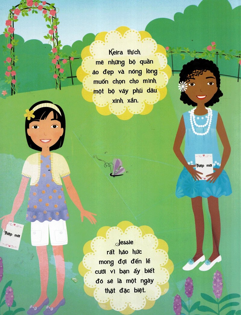 Sách Dán Hình Sáng Tạo Trang Phục Búp Bê - Phù Dâu Xinh Đẹp