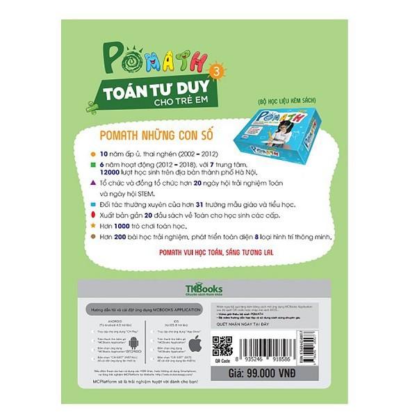 Sách - POMath -Toán tư duy cho trẻ em tập 3 ( tặng kèm bookmark sáng tạo )