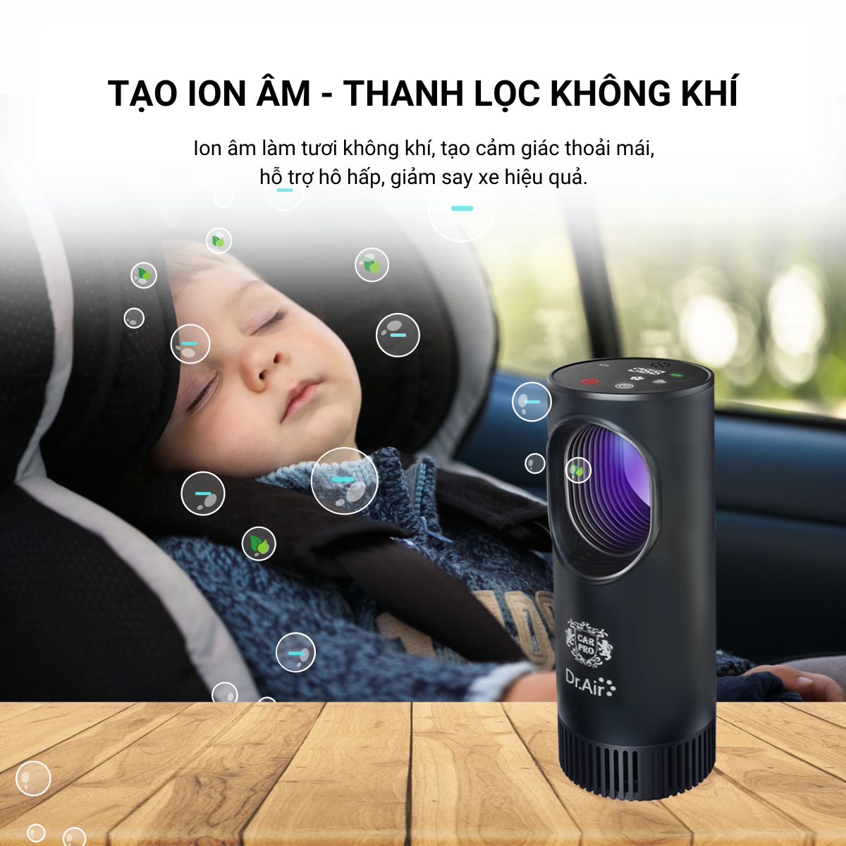 Máy Lọc Không Khí Ô tô Drzone Ozone is Life Car Pro - Hàng chính hãng