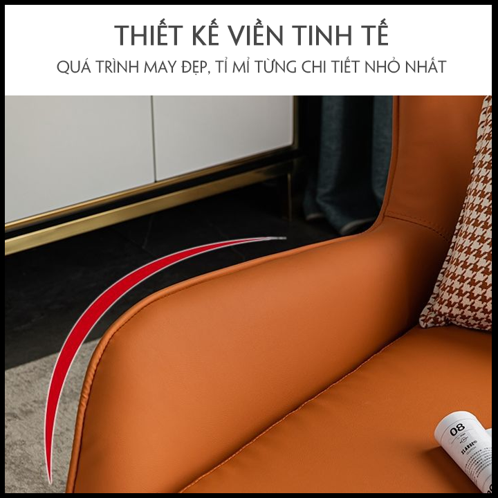 Ghế Sofa Bắc Âu Kèm Đôn Cao Cấp. Sofa Lười Tatami Phong Cách Hiện Đại