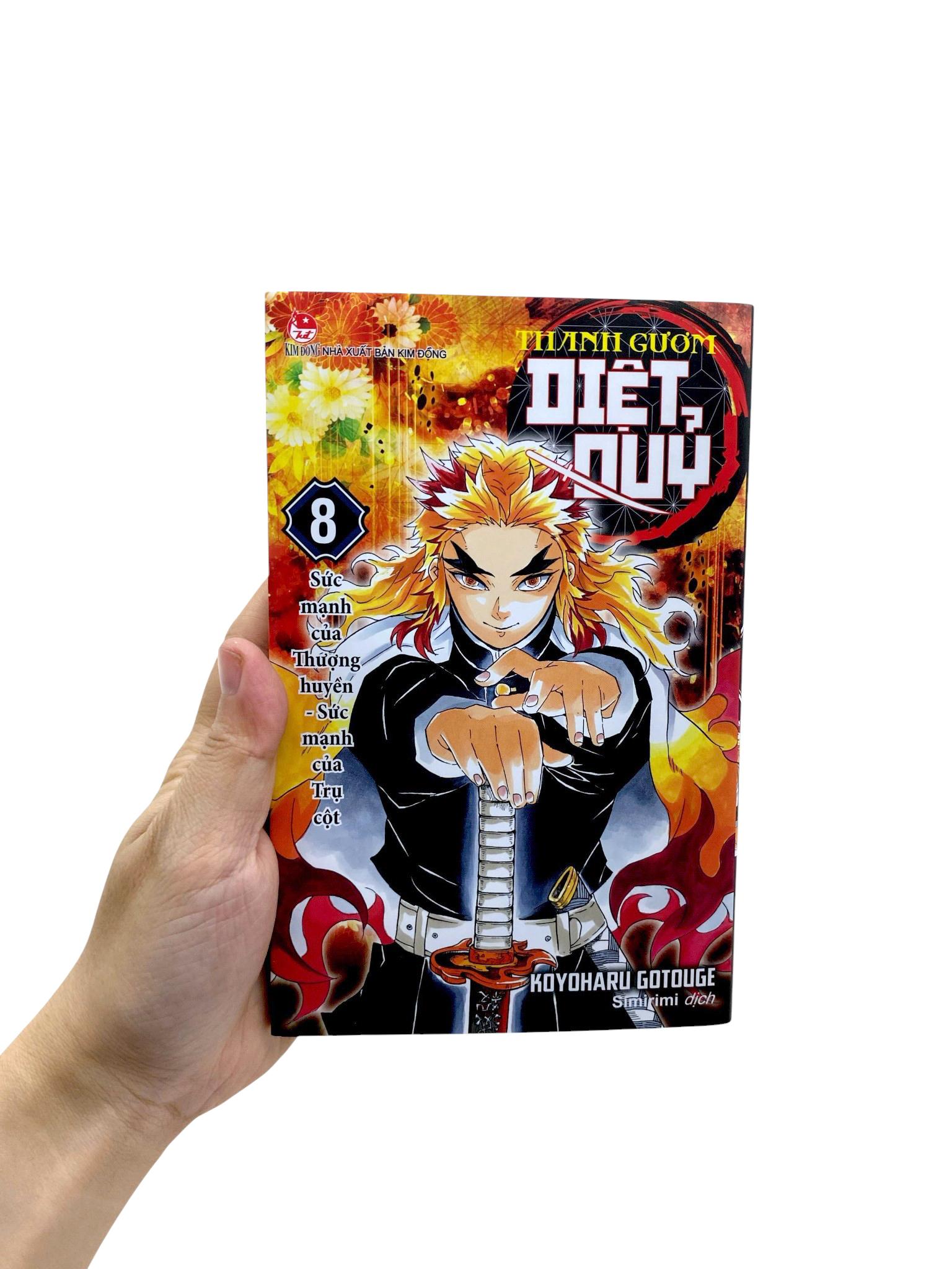 Sách - Thanh Gươm Diệt Quỷ - Kimetsu No Yaiba - Tập 8 - Sức Mạnh Của Thượng Huyền - Sức Mạnh Của Trụ Cột (Tái Bản 2025)