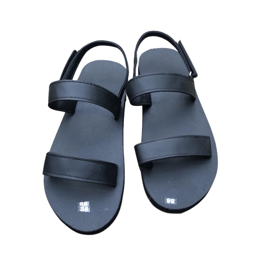 sandal đồng nai dép quai hậu nam và nữ ( đế đen quai đen ) size từ 35 nữ đến 43 nam