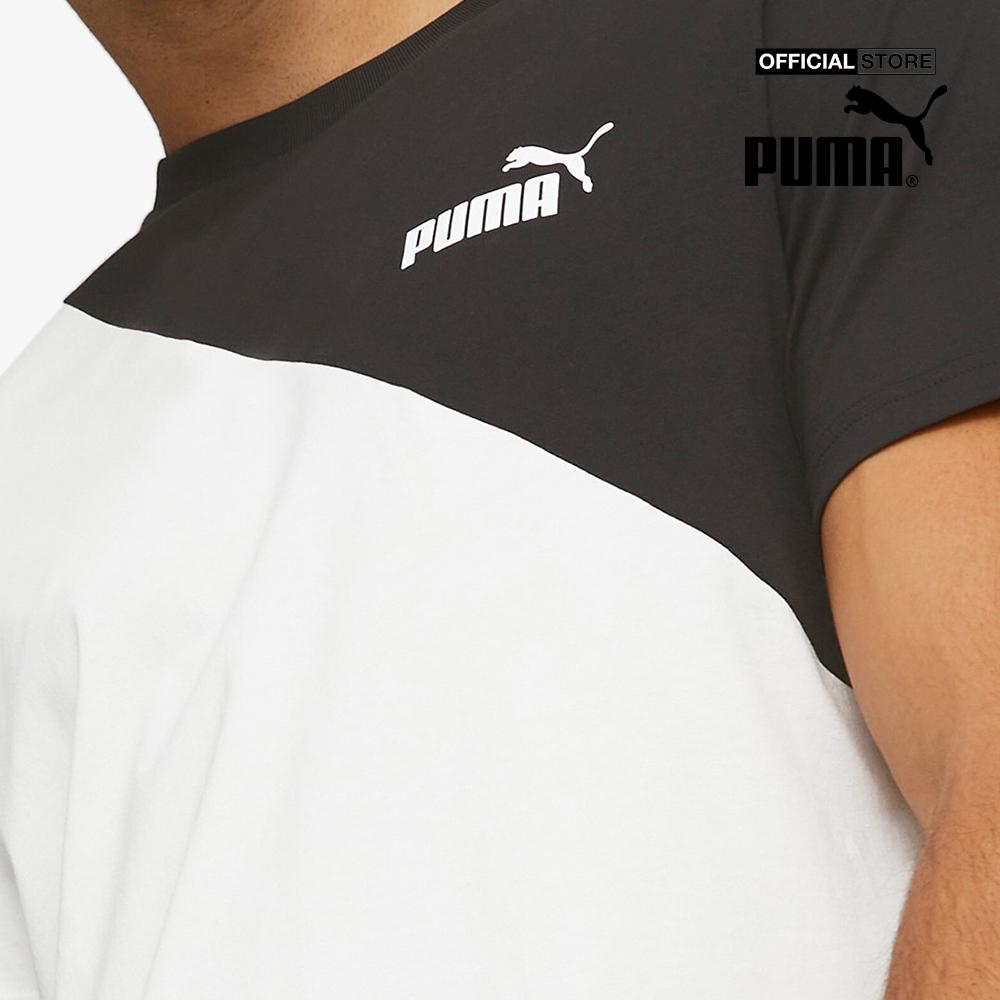 PUMA - Áo thun nam cổ tròn tay ngắn Power Cat 673380