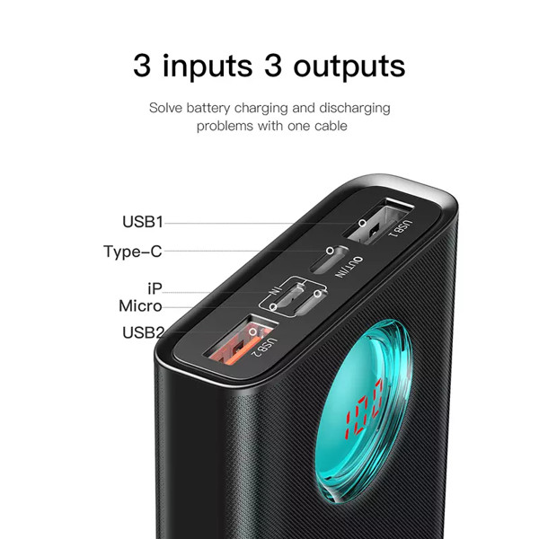 Pin sạc dự phòng Mulight Quick Charger 3.0 - 20.000mAh (hỗ trợ sạc nhanh Power Delivery 18W, LCD hiển thị sắc nét) - Hàng Chính Hãng