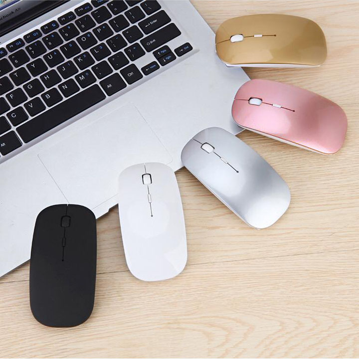 Chuột không dây pin sạc 2.4G Click không tiếng ồn DPI 1200 - Hàng nhập khẩu