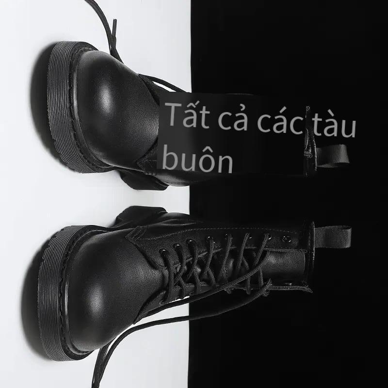 Ưu đãi nhất Martin boots ins giày lưới màu đỏ giày công sở tăng giá đặc biệt chống trượt