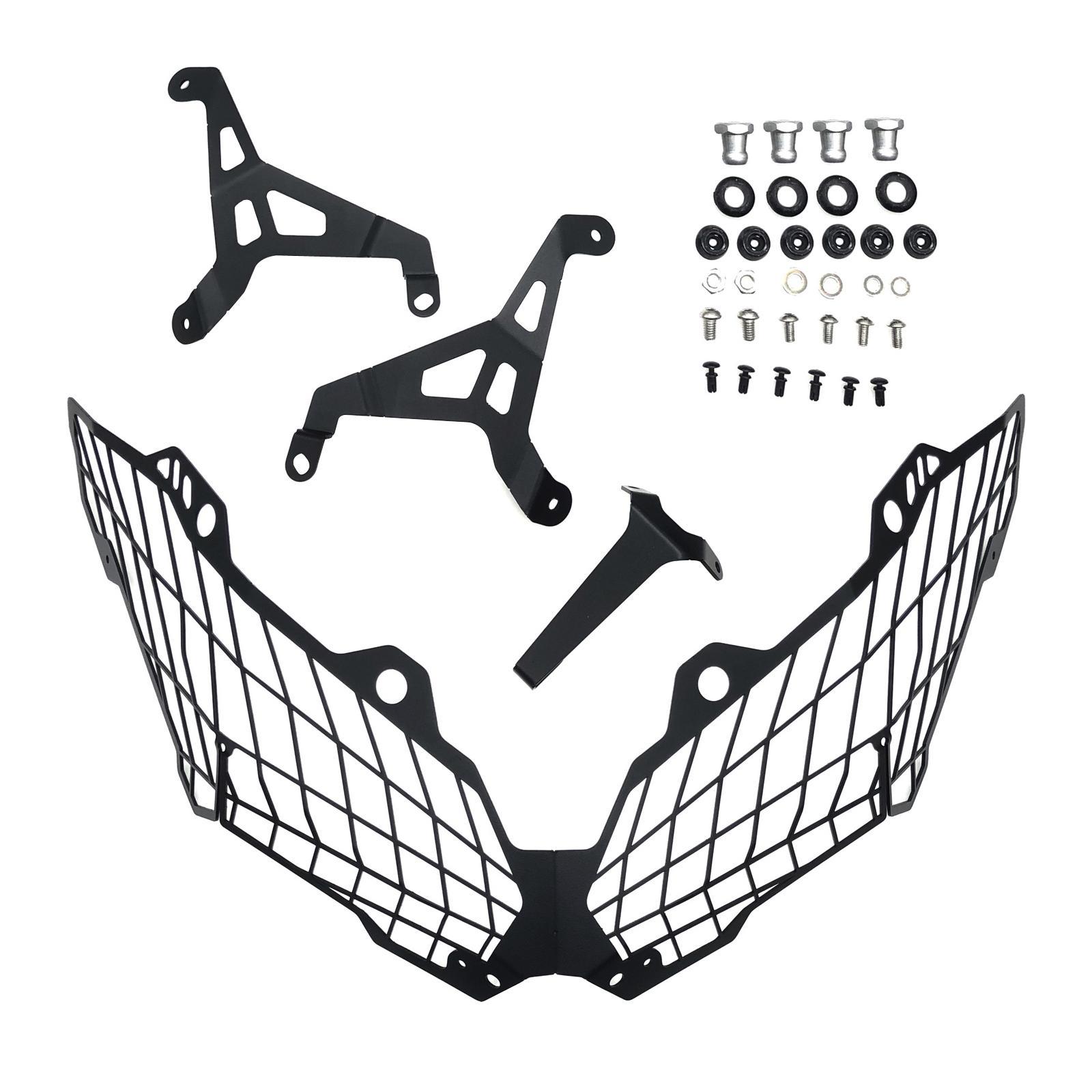 Headlight Mesh Grill, Motorbike Headlight Protector Guard, Motorcycle Front Headlight Grille Guard for VERSYS650 Parts Replacement