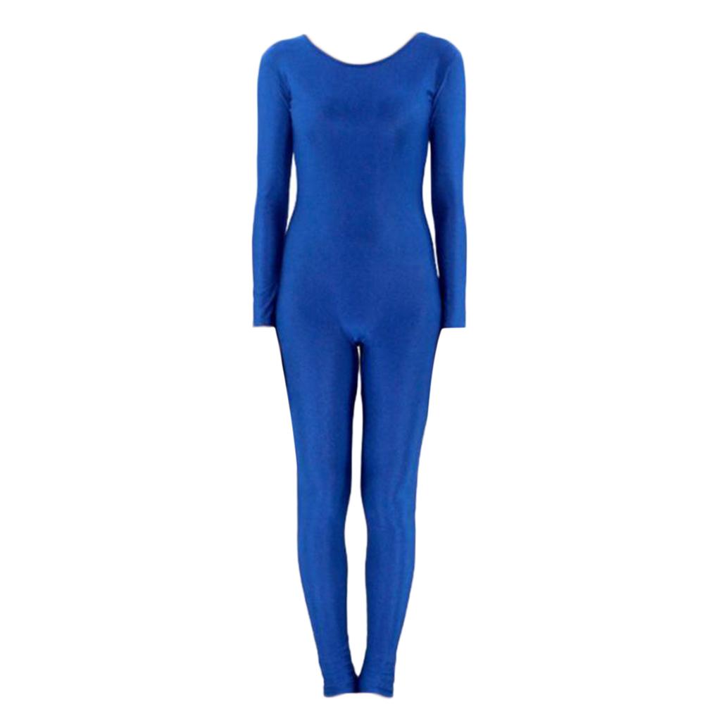 Women's Multicolor Spandex Jumpsuit Catsuit Stretch Unitard Cat Dance Costume S-3XL