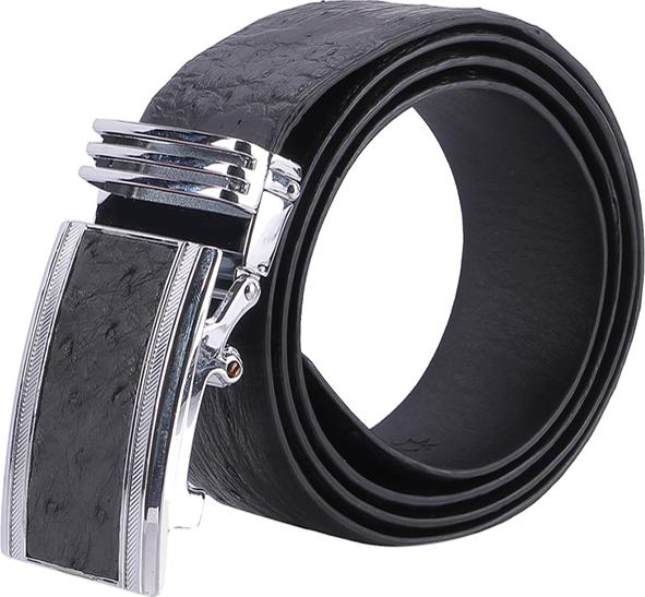 Thắt Lưng Nam Da Đà Điểu Bản Lớn Da Hột Huy Hoàng HT4433 - Đen