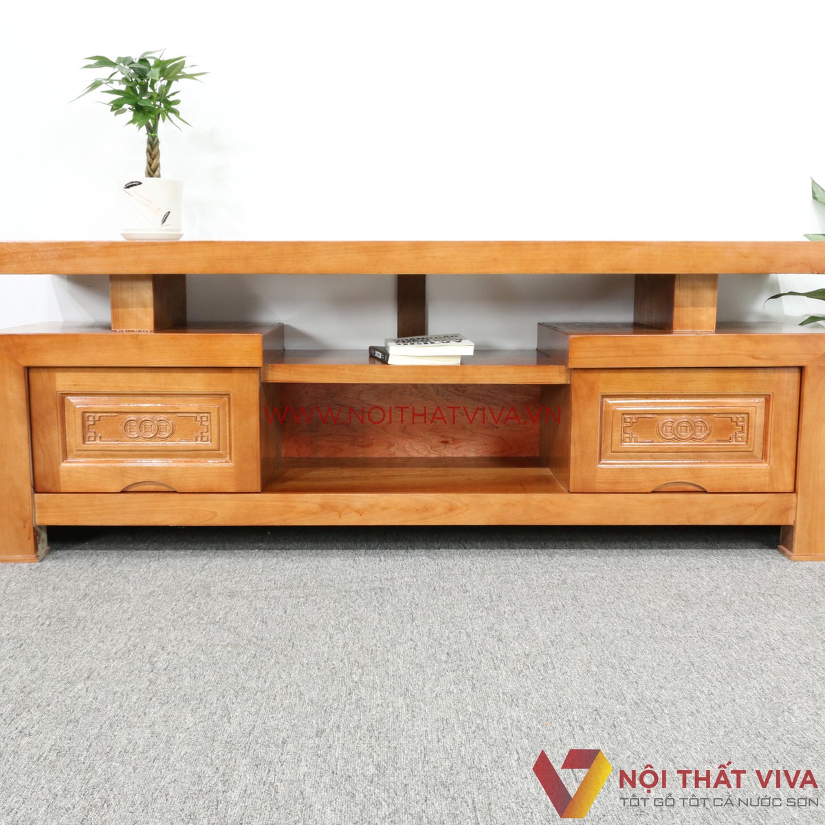 Kệ Tivi Gỗ Xoan Đào Kiểu Nhật Đẹp Giá Rẻ