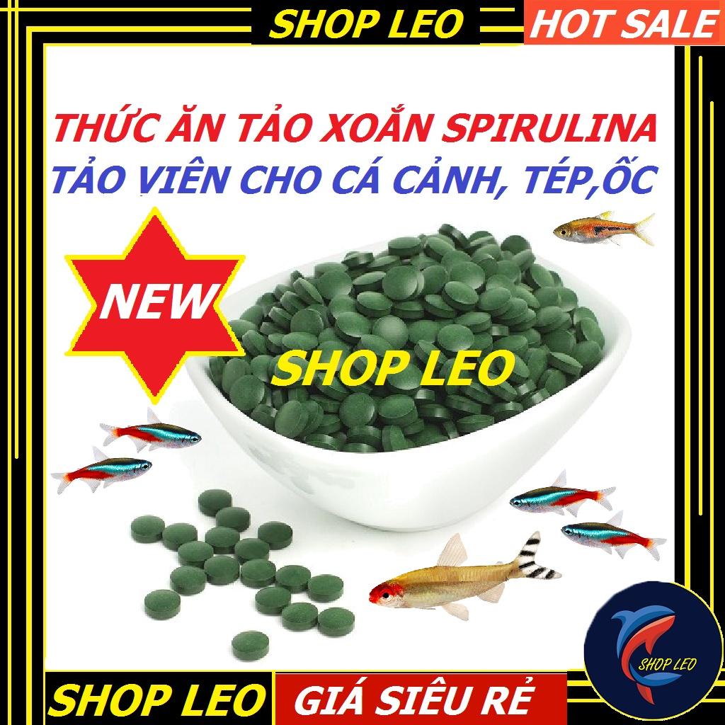 Tảo viên, tảo bột Spirulina cho cá- thức ăn nuôi artemia, bobo - cám tảo dinh dưỡng cho tép cảnh, ốc cảnh-shopleo