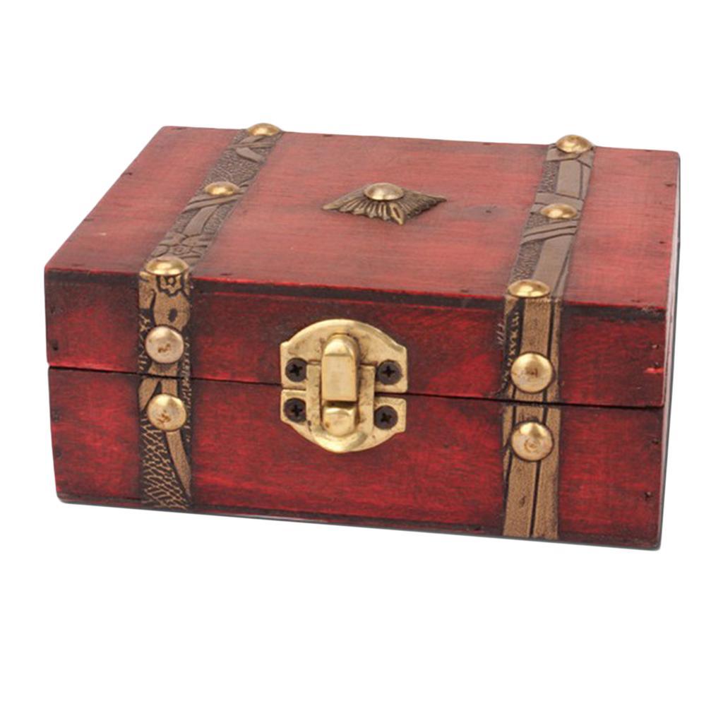 Wooden Jewelry Box Case Storage Box Gift Box Jewelry Organizer Container