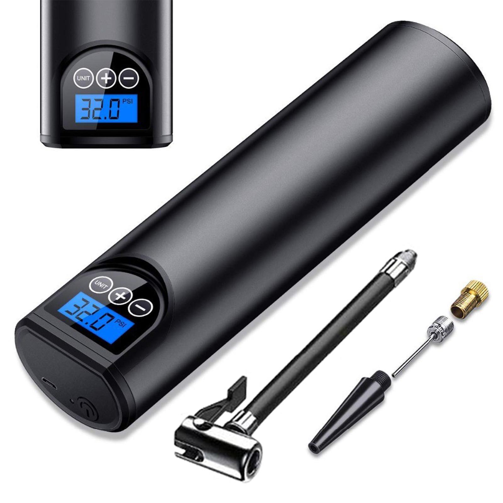 12V 150PSI Air Pump Tire Inflator Handheld 2000mAh Rechargeable Air Compressor with Pressure Gauge LED Lighting Auto