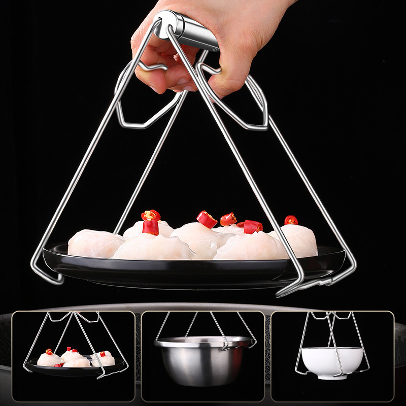 Kẹp gắp đồ nóng inox 304 cao cấp chất lượng cao kháng khuẩn thiết kế thông minh nhanh hiệu quả dễ sử dụng