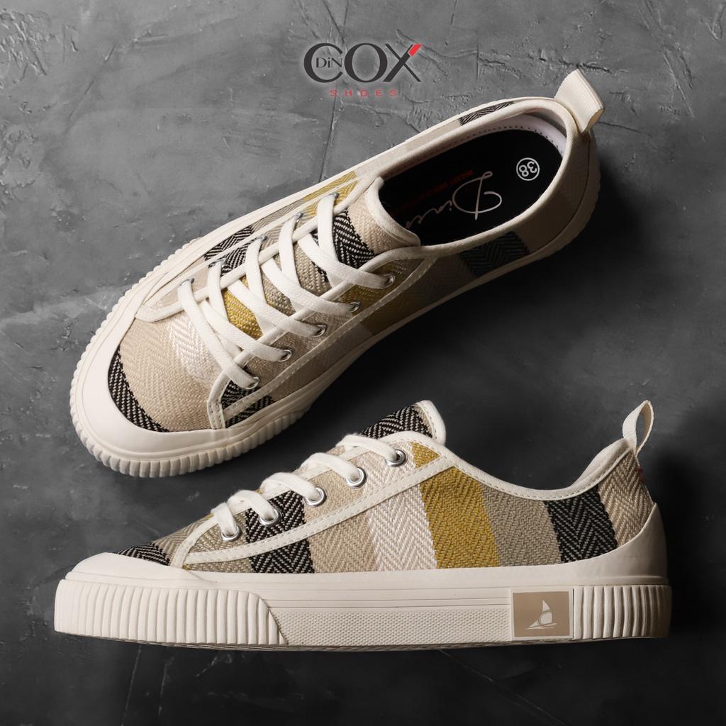 Giày Sneaker Bata Vải Canvas Nữ Dincox C20 Covi Yellow Thời Trang Chính Hãng