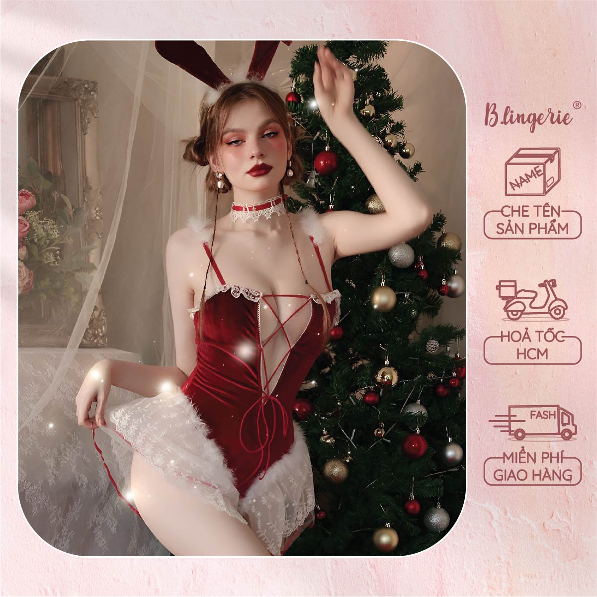 Đồ Cosplay Noel Quyến Rũ  (Không kèm tất) - B.Lingerie