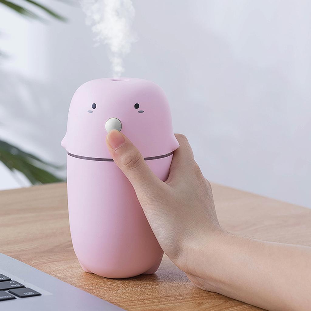 Portable 300ml Cool Mist Humidifier Essential Oil Diffuser for Home Car