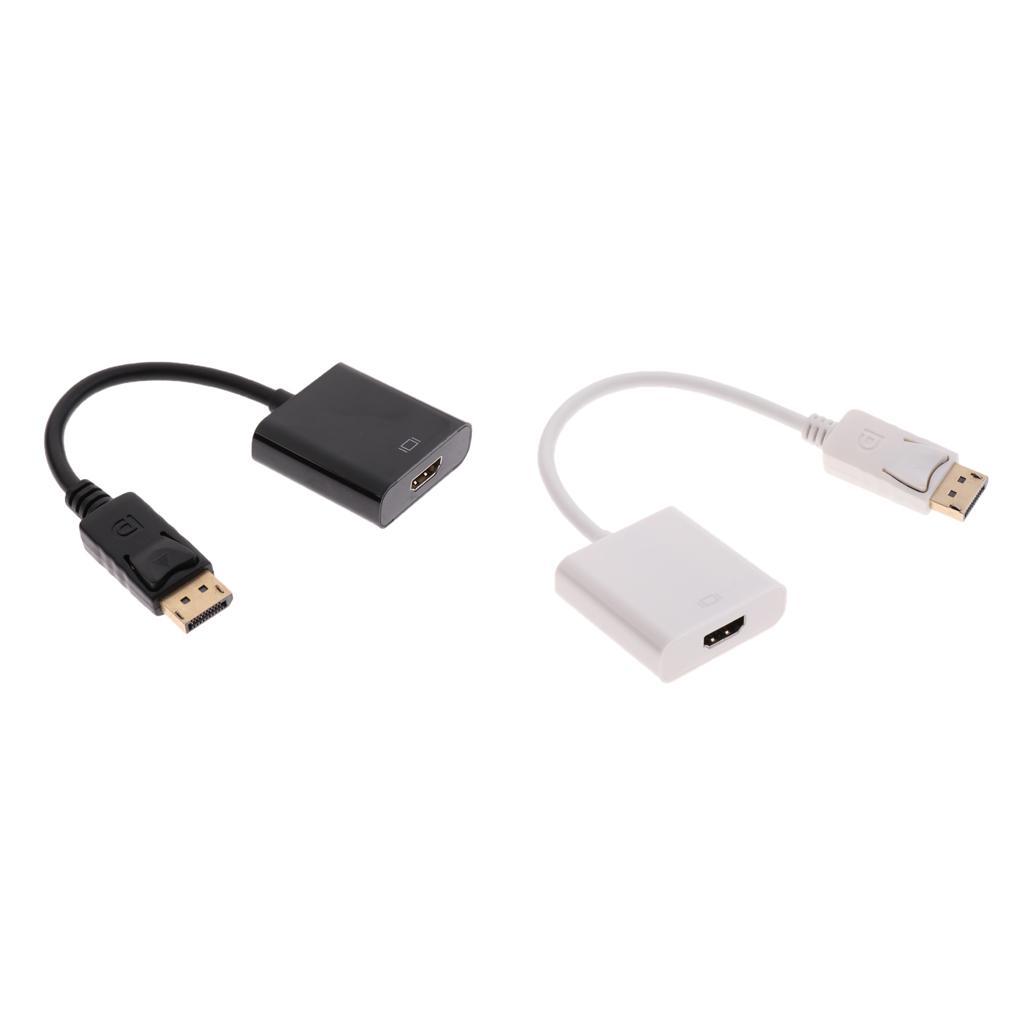 DP Displayport Male to HDMI Female Cable Converter Adapter for PC HP/DELL Black