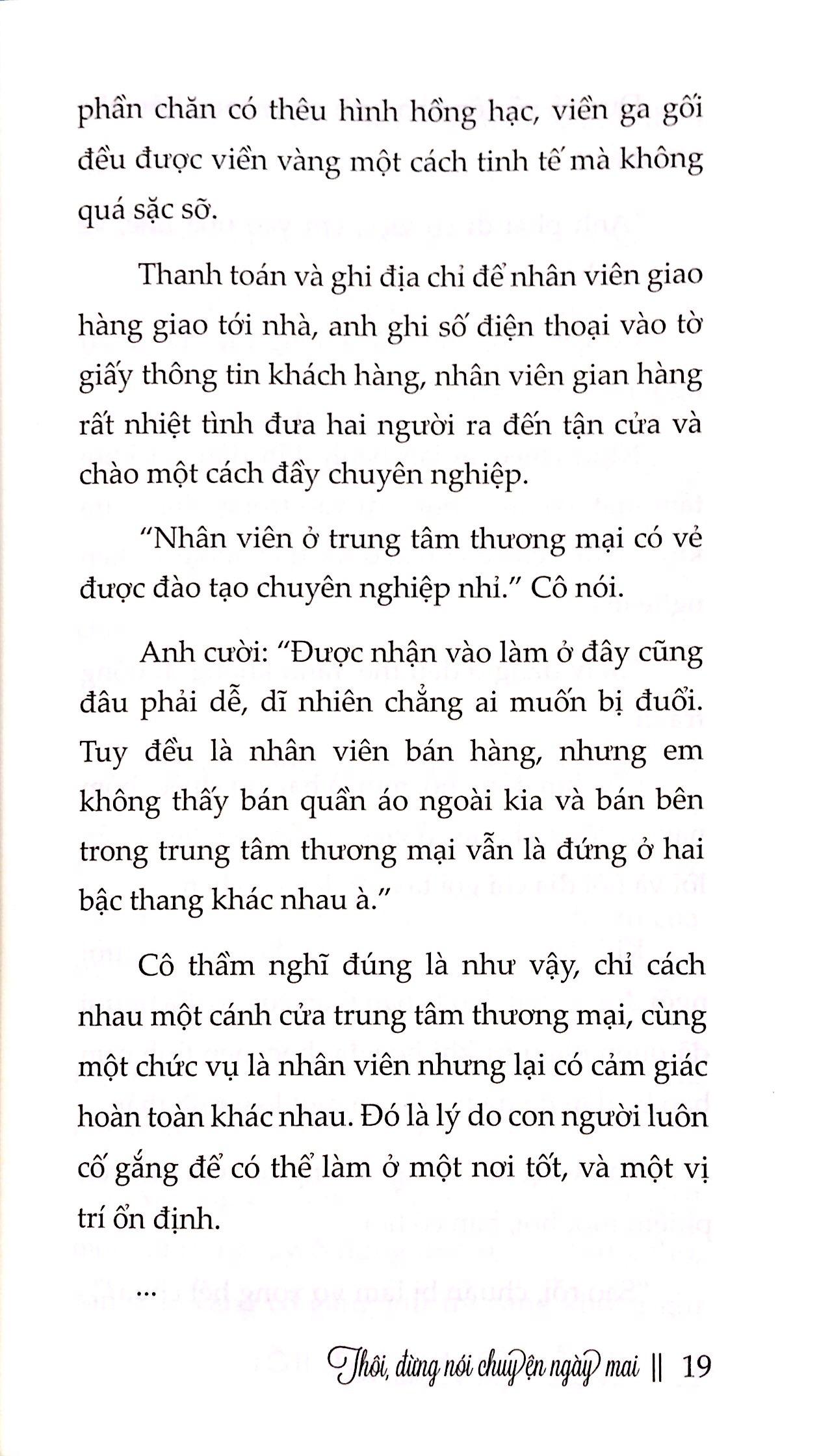 Thôi, Đừng Nói Chuyện Ngày Mai