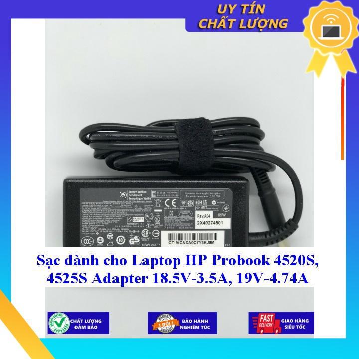 Sạc dùng cho Laptop HP Probook 4520S 4525S Adapter 18.5V-3.5A 19V-4.74A - Hàng Nhập Khẩu New Seal