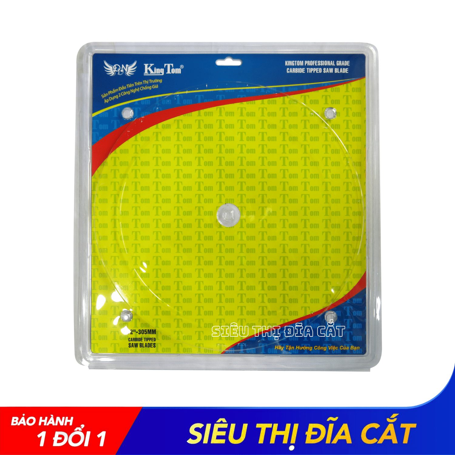 LƯỠI CƯA - LƯỠI CẮT GỖ 305-80 RĂNG KINGTOM VÀNG – CHẤT LƯỢNG VÔ ĐỊCH PHÂN KHÚC GIÁ RẺ!