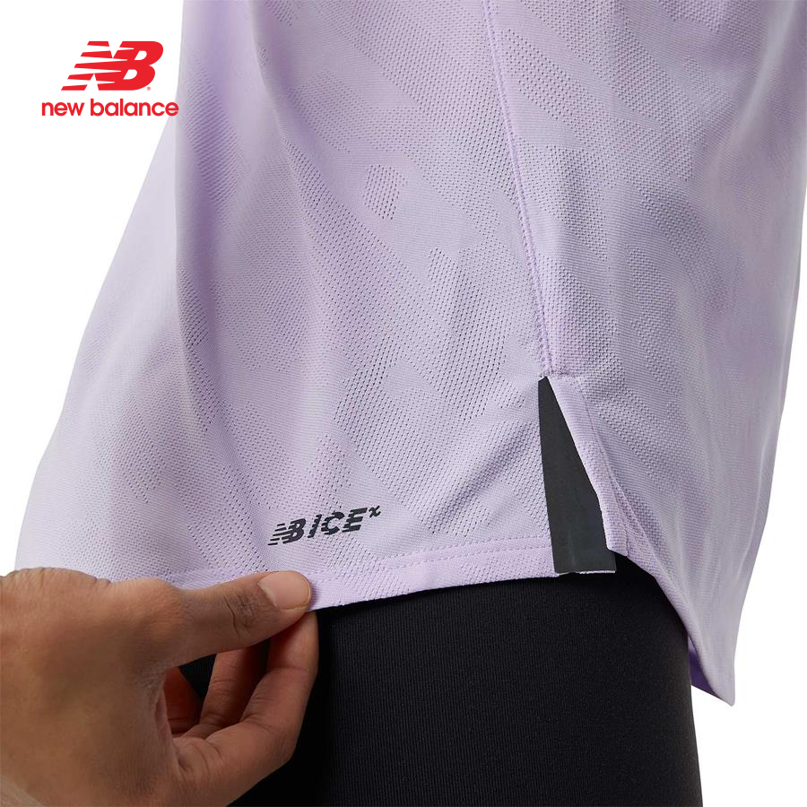 Áo thun thể thao nữ New Balance RUNNING T-SHIRT W CYBERLIL - WT23281CYI (form quốc tế)