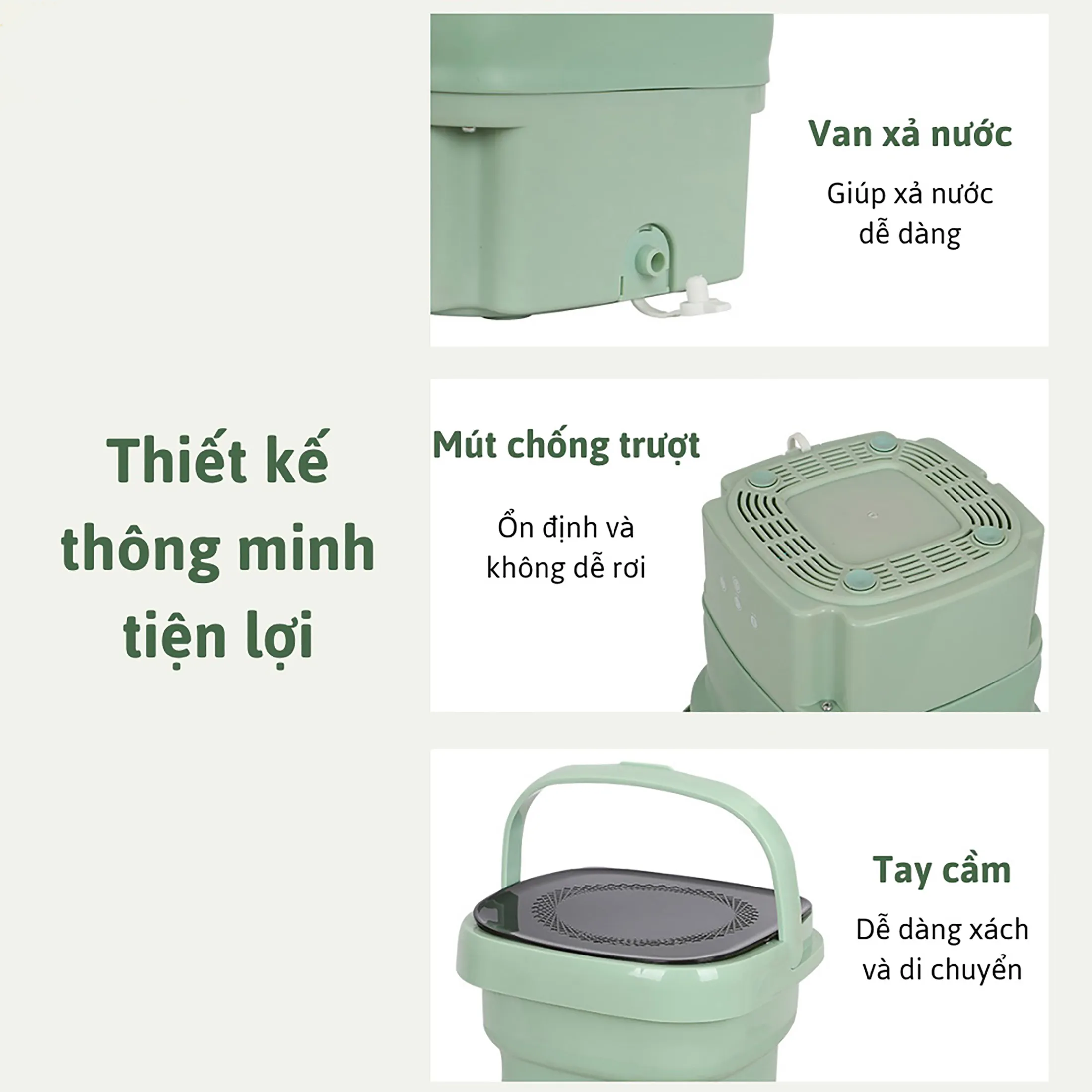 Máy Giặt Mini Di Động, hiệu quả và di động - K1397