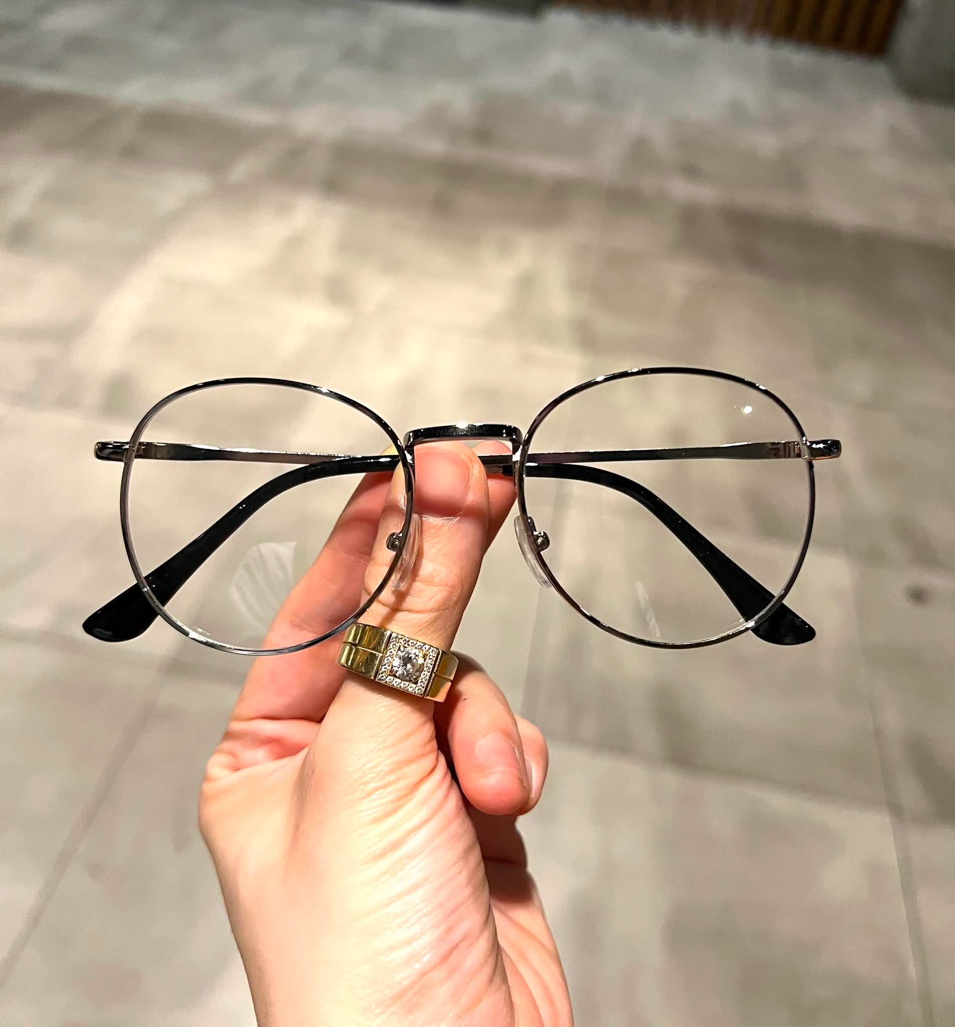 Kính vintage dáng tròn nhỏ phong cách cổ điển + Tặng phụ kiện hộp đựng, khăn lau