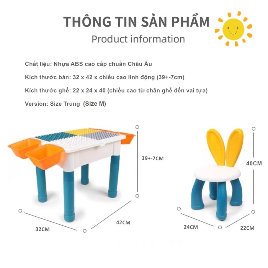 Bộ bàn xây dựng đa năng 2023 - Hàng Chính Hãng