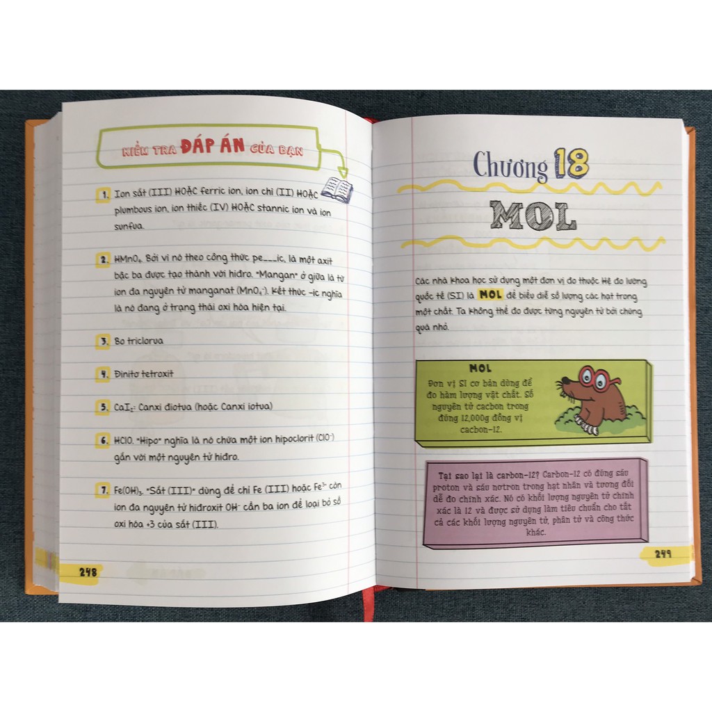 Combo Sổ tay Hình Học - Sổ tay Hóa Học - Á Châu Books, Bìa Cứng, In Màu - Tổng Hợp Kiến Thức Hình Học Và Hóa Học Lớp 8 Đến Lớp 12