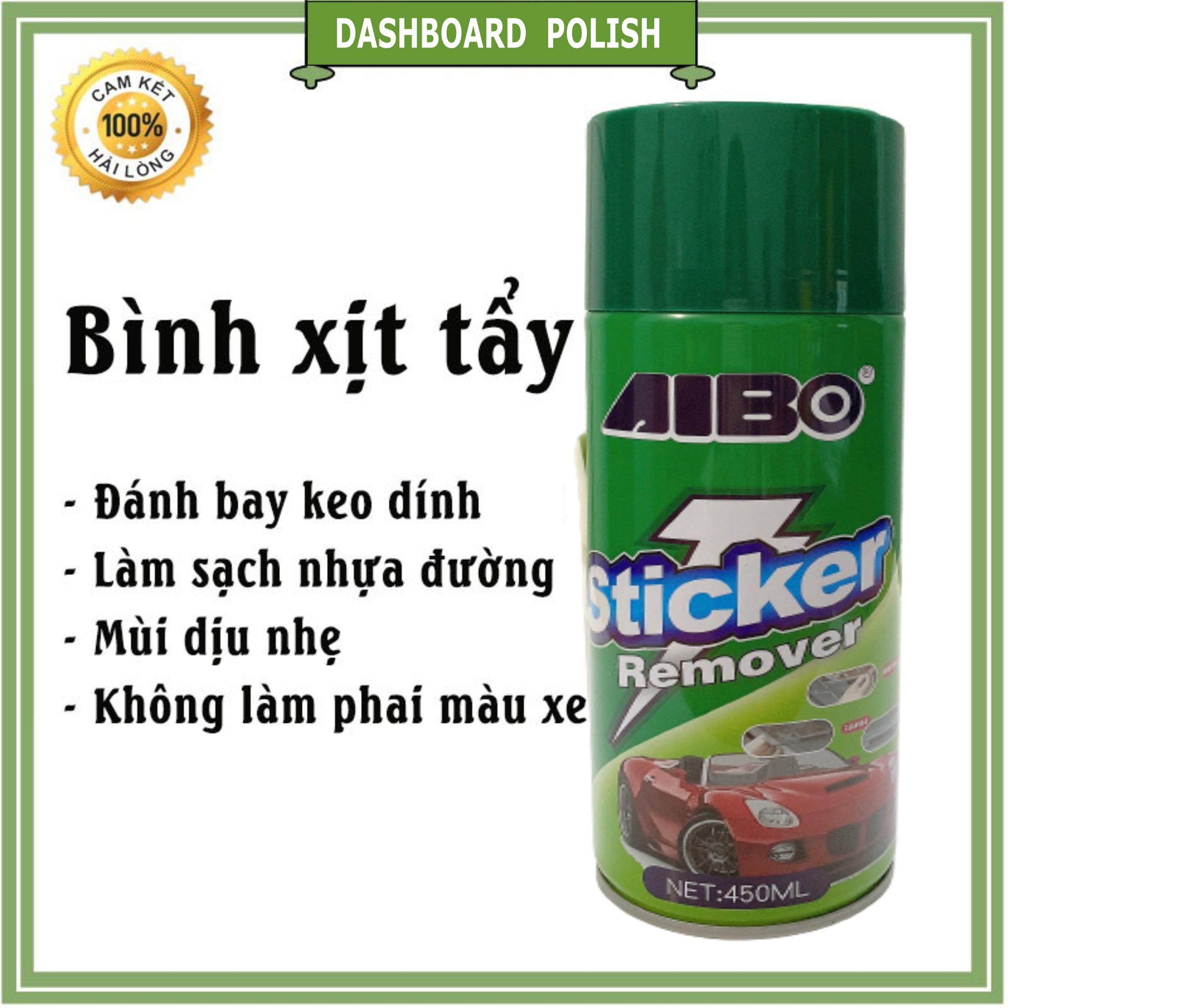 Bình xịt tẩy vết bẩn, keo dán, nhựa đường AIBO