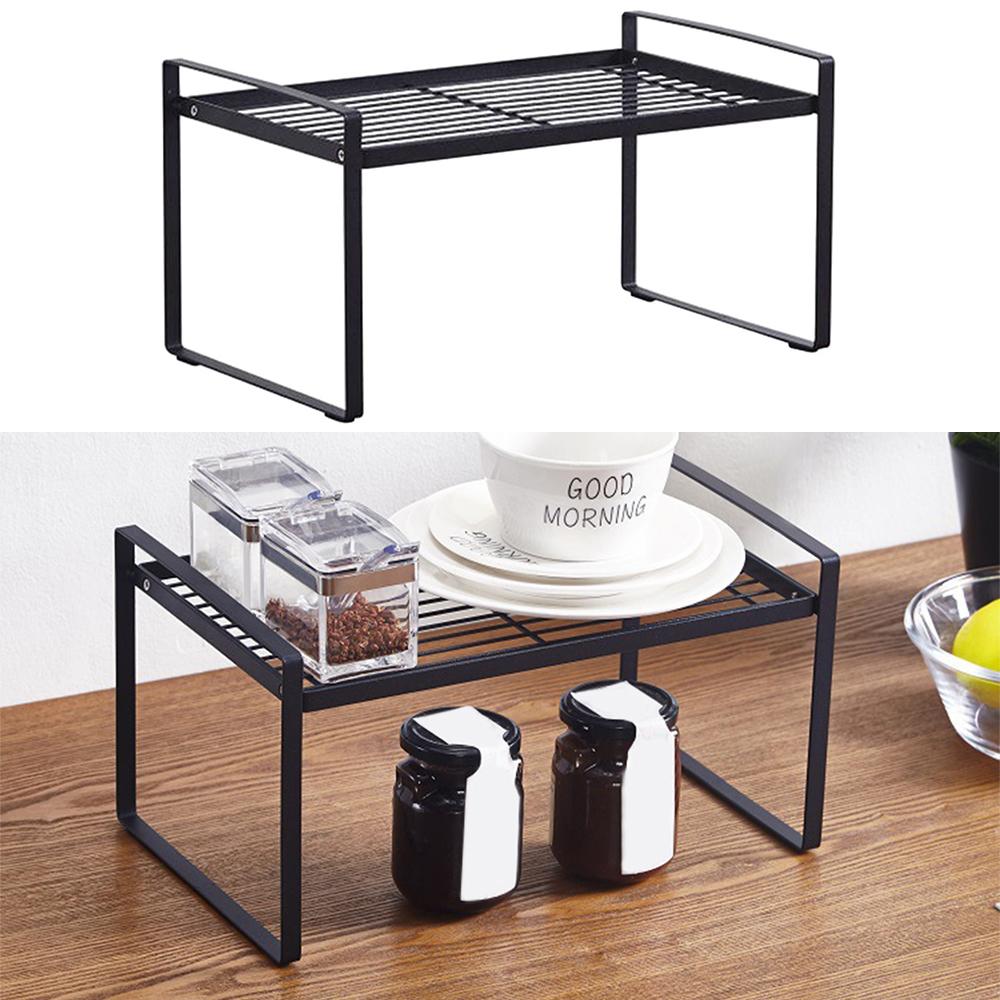 Iron Kitchen Storage Rack Organizer Spice Rack Organizer Sink Dish Drying Rack Storage Shelf Rack