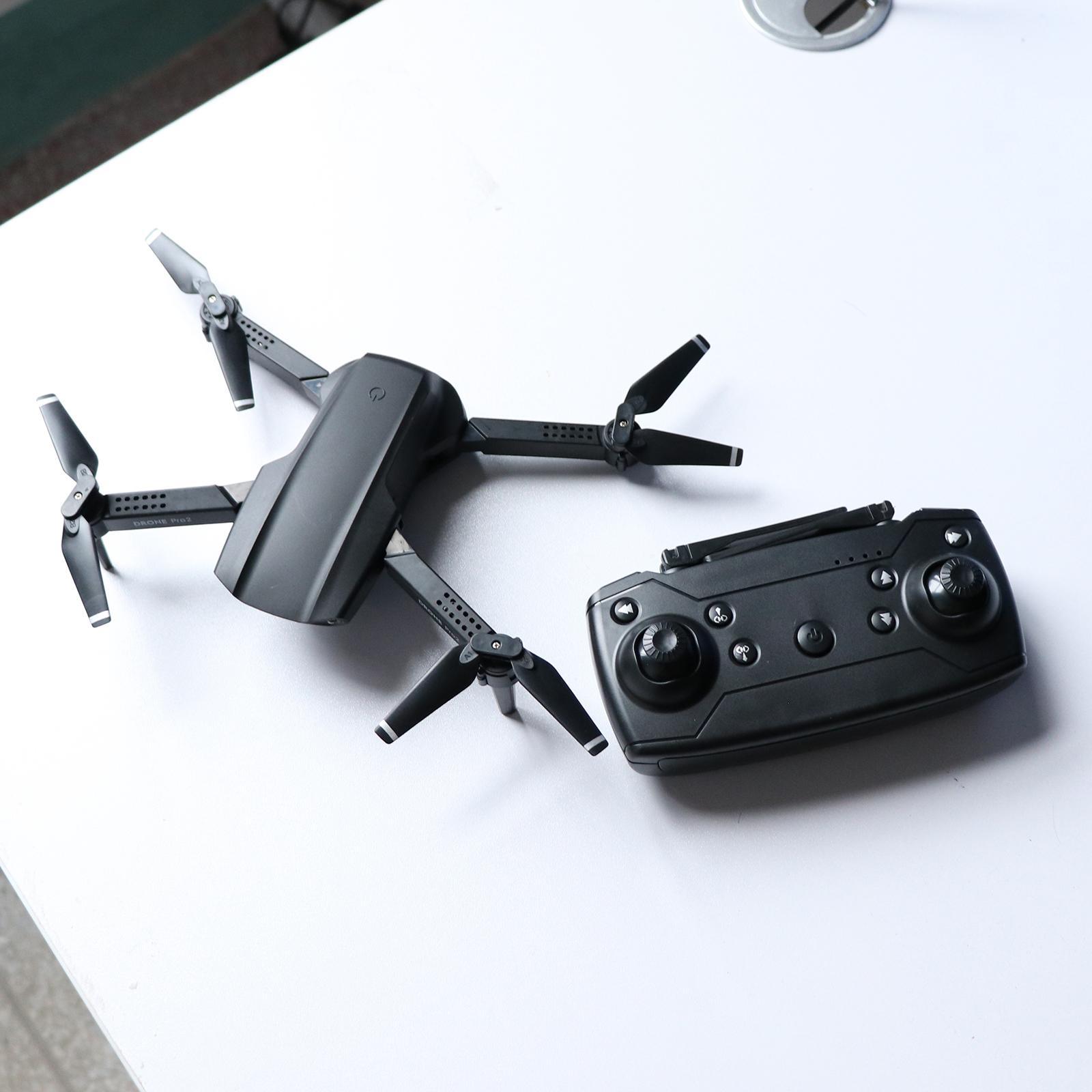Mini Drone with Camera WiFi Self stabilizing Gimbal 720P Single black