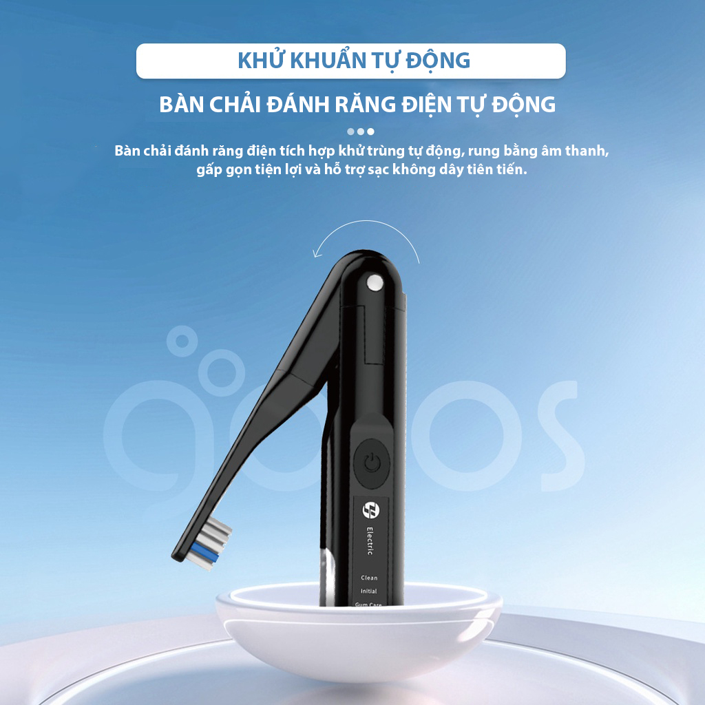 Bàn Chải Đánh Răng Điện Goros Expert 9000 Electric Toothbrush - Hàng Chính Hãng