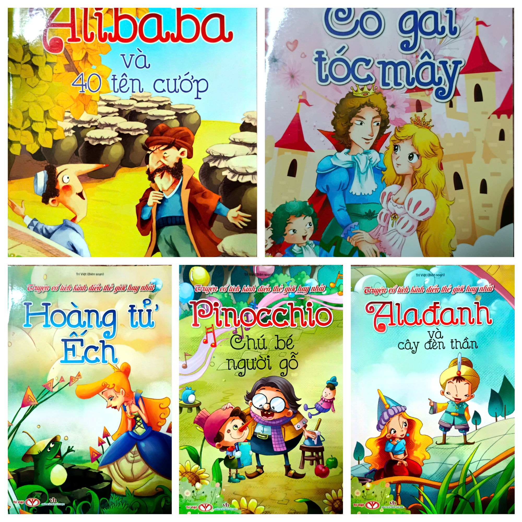 Combo Bộ Truyện Cổ Tích Kinh Điển Thế Giới Hay Nhất - Bộ 5 Cuốn (Tặng Sticker ngẫu nhiên)