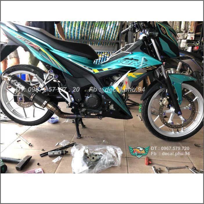 Tem Sonic Xanh ngọc Crom