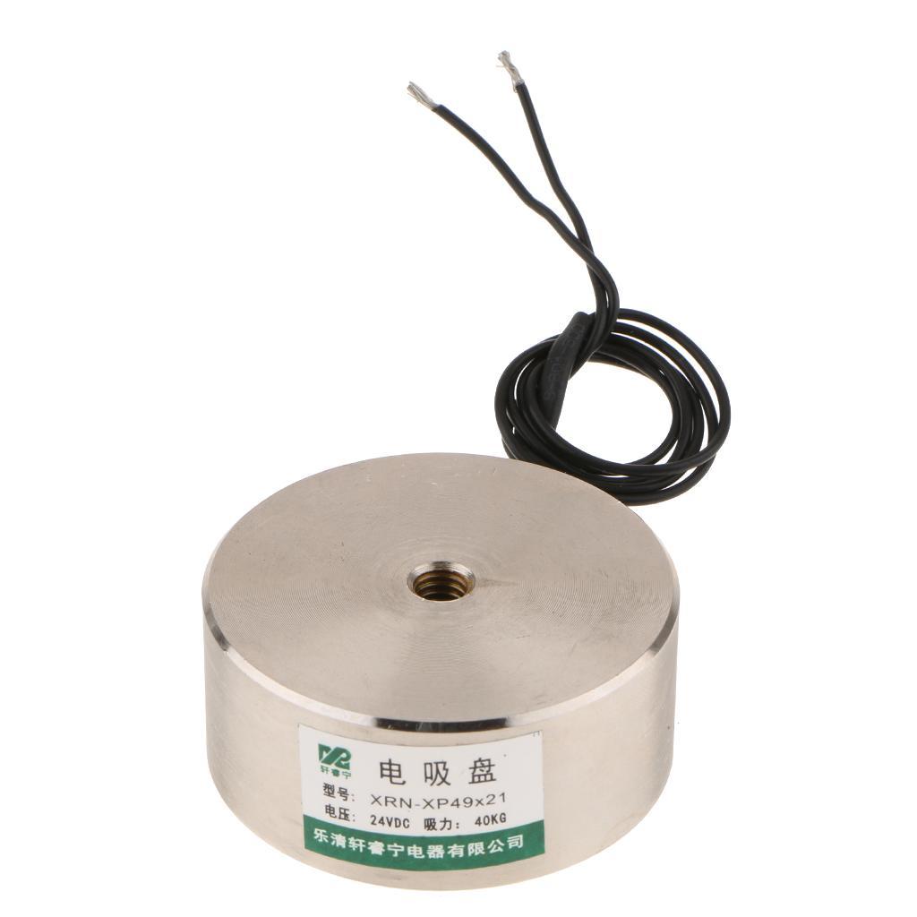 40KG DC24V Sucked Electric Lift Holding Magnet Electromagnet Solenoid XRN-P49/21