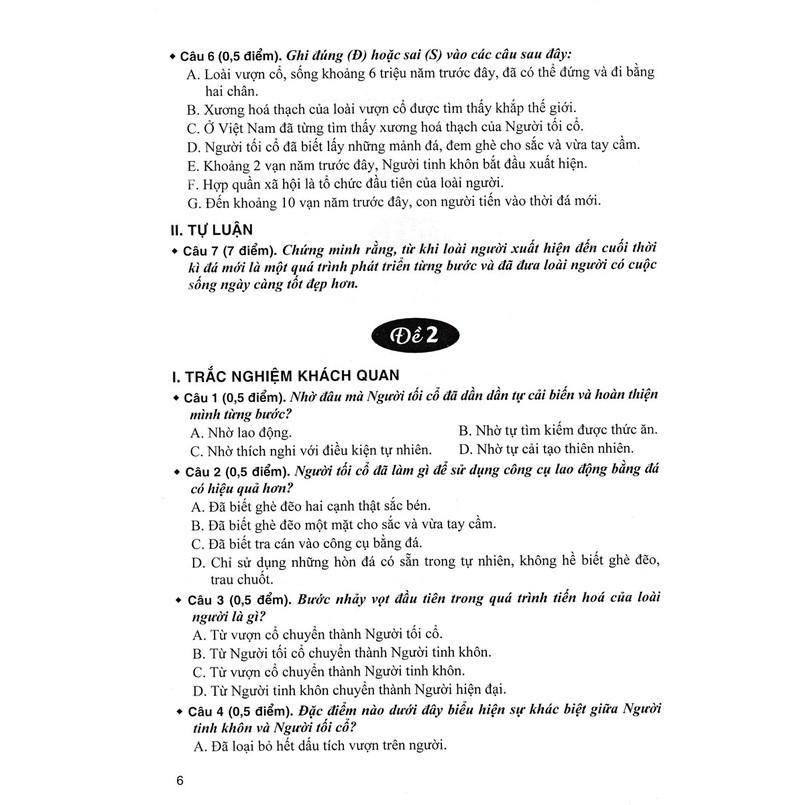 Sách - Bộ Đề Kiểm Tra Trắc Nghiệm Và Tự Luận Lịch Sử Lớp 10 - Dùng Chung Cho Các Bộ SGK Hiện Hành - Hồng Ân