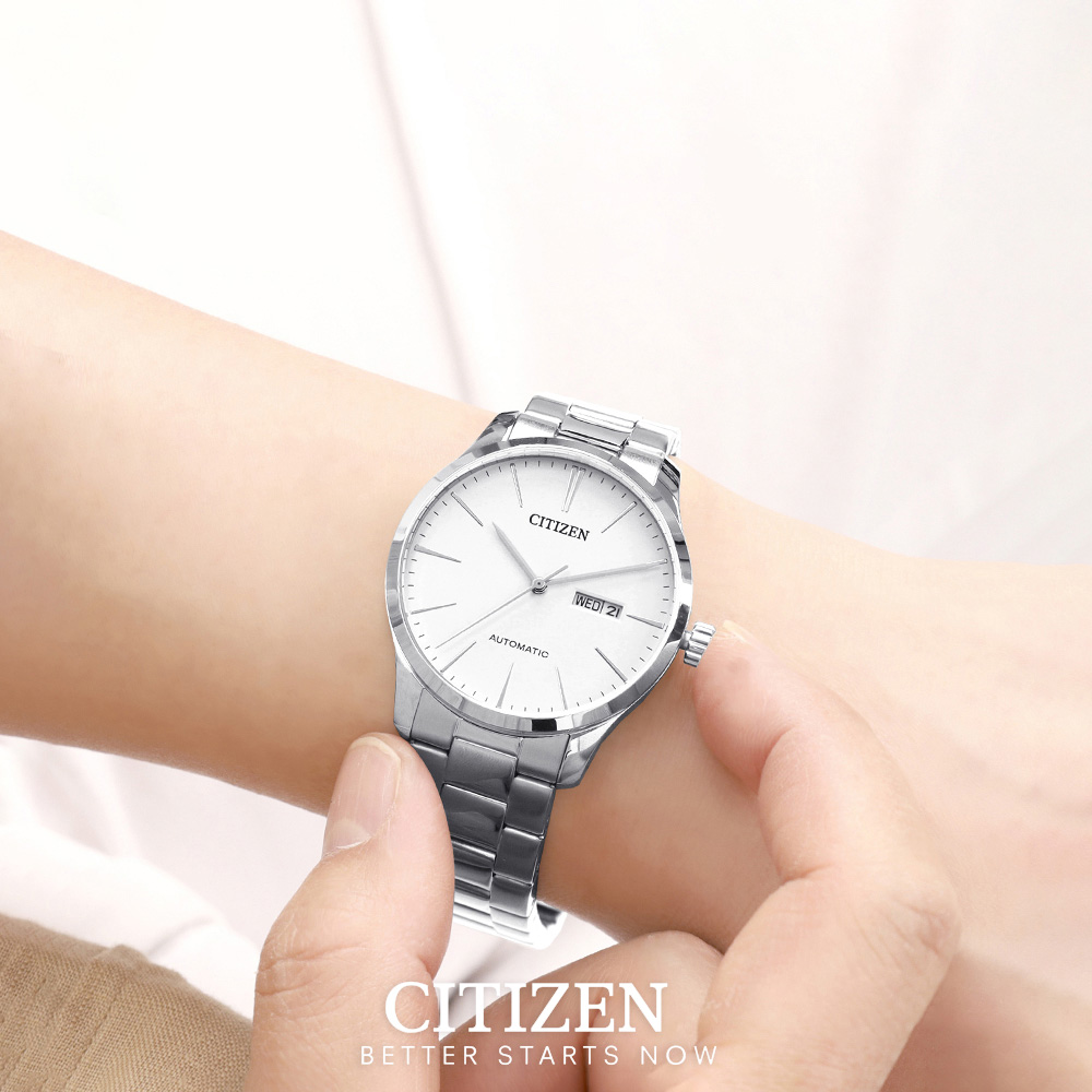 Đồng Hồ Nam Citizen Dây Thép Không Gỉ NH8350-83A - Mặt Trắng