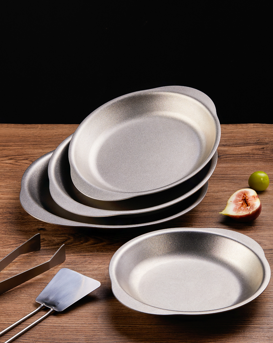 Đĩa ăn có tay cầm titanium KEITH Ti5392 / Ti5395