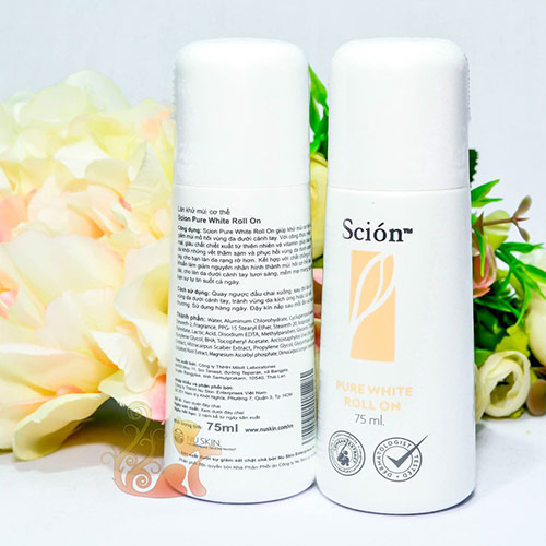 Lăn khử mùi Scion 75ml khử mùi cơ thể, mùi hôi chân, dưỡng trắng, giảm thâm và lưu giữ mùi hương lâu