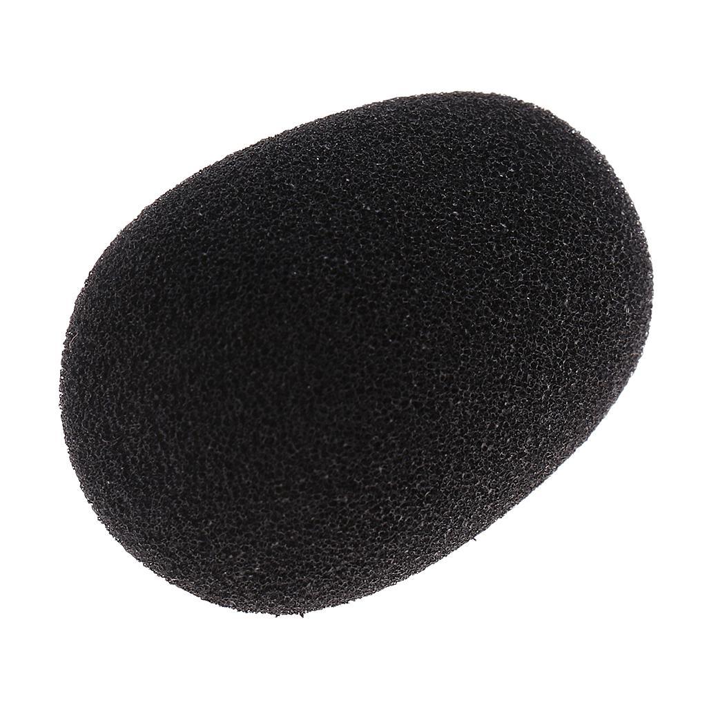 4Pcs Microphone Headset Grill Windscreen Sponge Foam Black Mic Covers