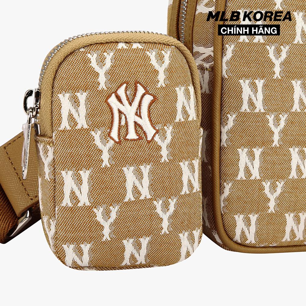 MLB - Túi đeo chéo chữ nhật Jacquard  Monogram 3ACRM041N-50BGS