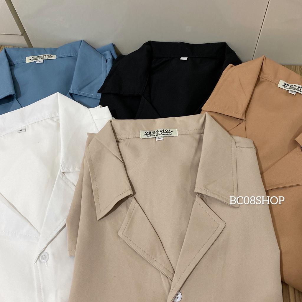 Áo sơ mi tay ngắn Cổ Vest ZOZO_Unisex