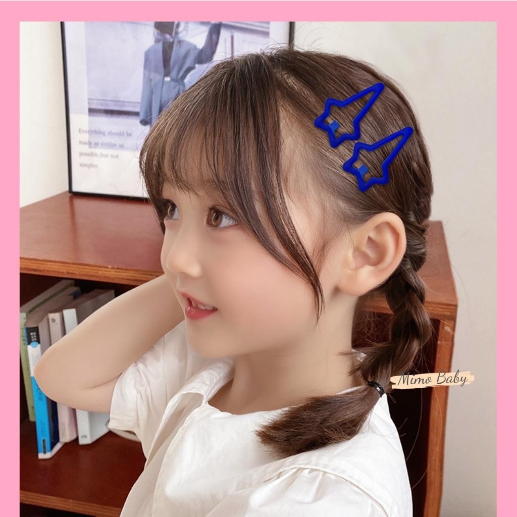 Set 3 kẹp tóc sơn lì phong cách hàn quốc xinh xắn cho bé gái KT31 Mimo Baby