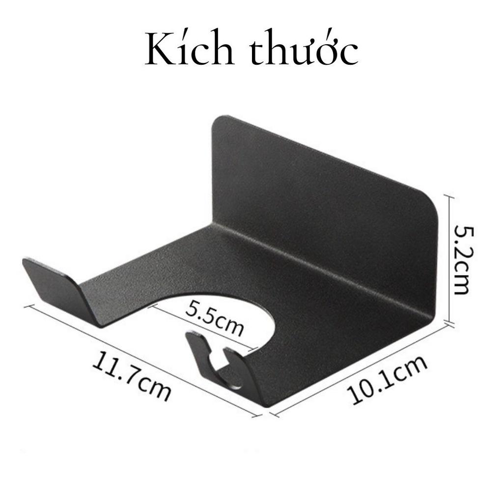 Giá treo máy sấy tóc, giá đựng đồ trong nhà tắm không cần khoan đục