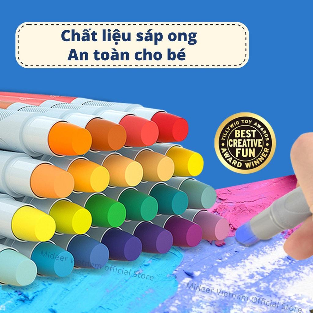 Màu sáp Lụa hữu cơ Mideer Sliky Crayon 12- 24- 36 màu